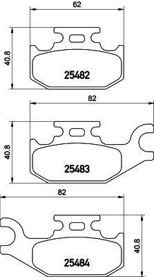 MINTEX MDB3277 Комплект гальмівних колодок, дискове гальмо