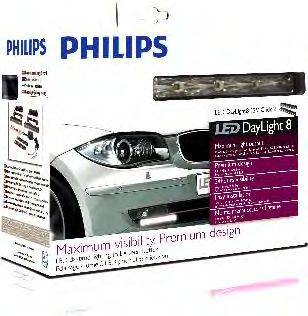 PHILIPS 12824WLEDX1 Набір фар денного освітлення; Комплект фар денного освітлення