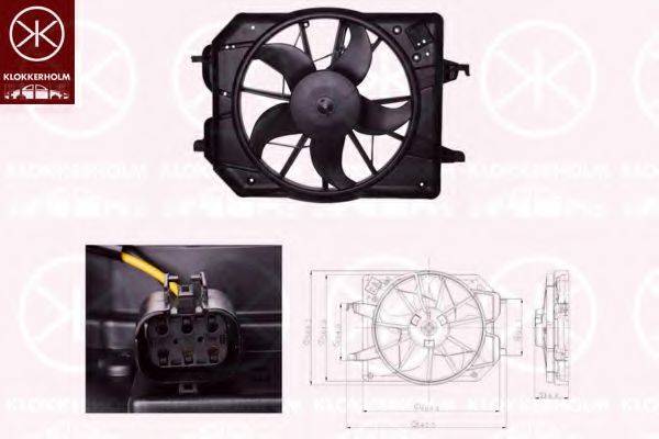 KLOKKERHOLM 25322606 Вентилятор, охолодження двигуна