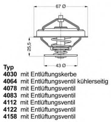 WAHLER 415880D Термостат, охолоджуюча рідина