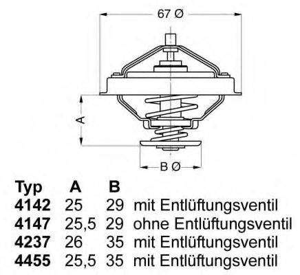 WAHLER 423788D Термостат, охолоджуюча рідина