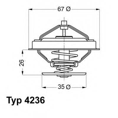 WAHLER 423692D Термостат, охолоджуюча рідина