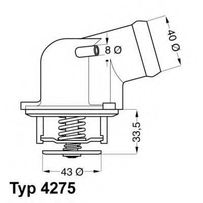 WAHLER 427587D Термостат, охолоджуюча рідина