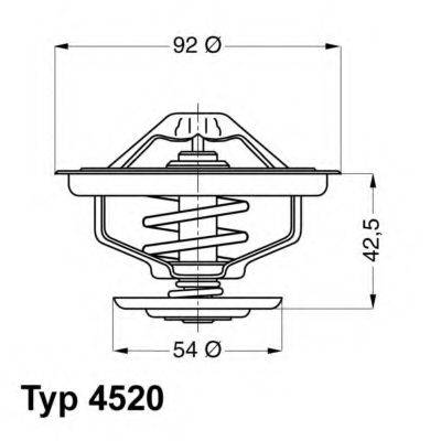 WAHLER 452080D Термостат, охолоджуюча рідина