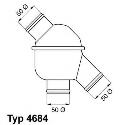 WAHLER 4684801 Термостат, охолоджуюча рідина