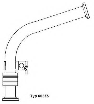 WAHLER 60375D Трубка, клапан повернення ОГ