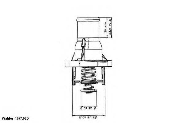 WAHLER 435792D Термостат, охолоджуюча рідина