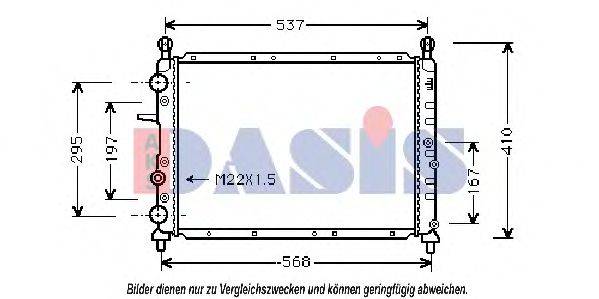 AKS DASIS 010120N Радіатор, охолодження двигуна