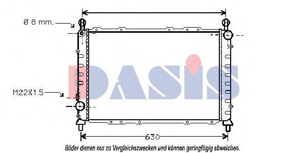 AKS DASIS 010250N Радіатор, охолодження двигуна