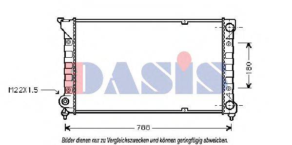 AKS DASIS 041360N Радіатор, охолодження двигуна