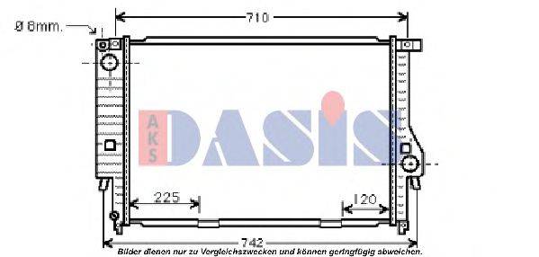 AKS DASIS 050500N Радіатор, охолодження двигуна