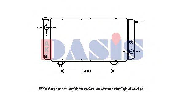 AKS DASIS 060160N Радіатор, охолодження двигуна