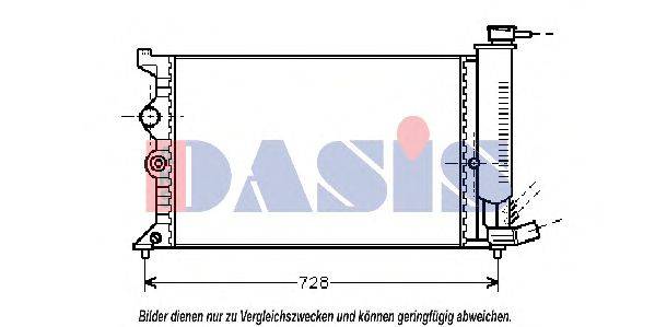 AKS DASIS 060450N Радіатор, охолодження двигуна