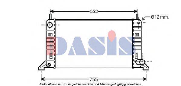 AKS DASIS 090630N Радіатор, охолодження двигуна