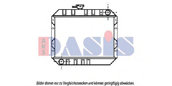 AKS DASIS 090730N Радіатор, охолодження двигуна