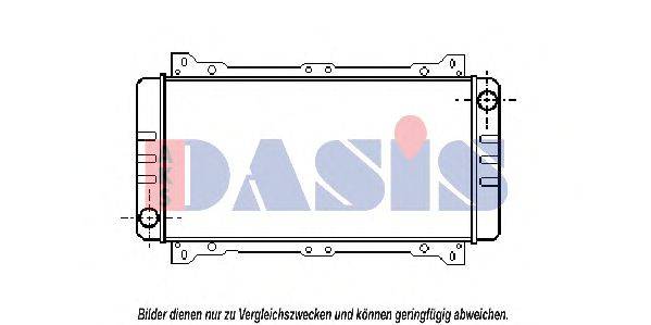 AKS DASIS 099293N Радіатор, охолодження двигуна