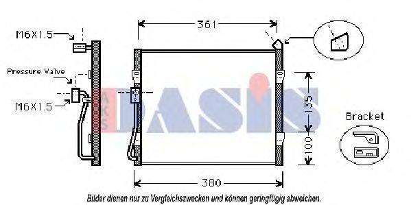 AKS DASIS 102060N Конденсатор, кондиціонер