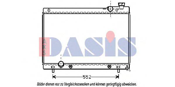 AKS DASIS 111320N Радіатор, охолодження двигуна