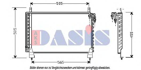 AKS DASIS 122790N Конденсатор, кондиціонер