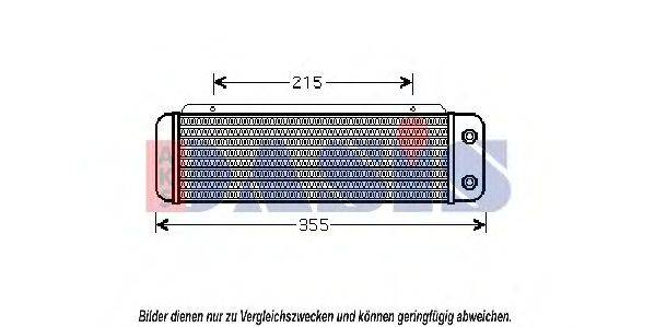 AKS DASIS 126170N масляний радіатор, моторне масло
