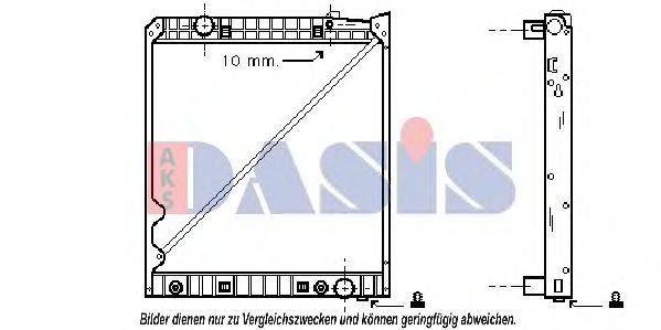 AKS DASIS 132100N Радіатор, охолодження двигуна