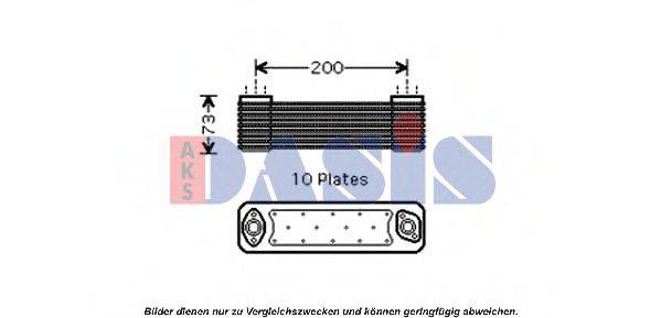 AKS DASIS 136280N масляний радіатор, моторне масло