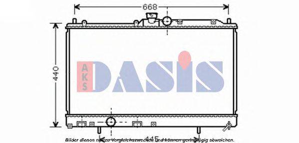 AKS DASIS 140083N Радіатор, охолодження двигуна