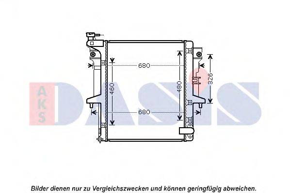 AKS DASIS 140099N Радіатор, охолодження двигуна