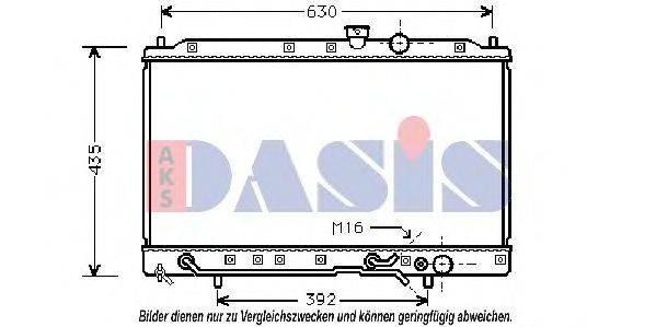 AKS DASIS 140110N Радіатор, охолодження двигуна