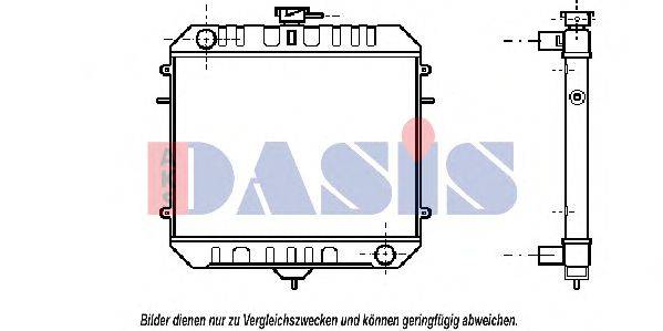 AKS DASIS 150028N Радіатор, охолодження двигуна