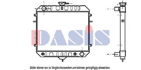 AKS DASIS 150590N Радіатор, охолодження двигуна