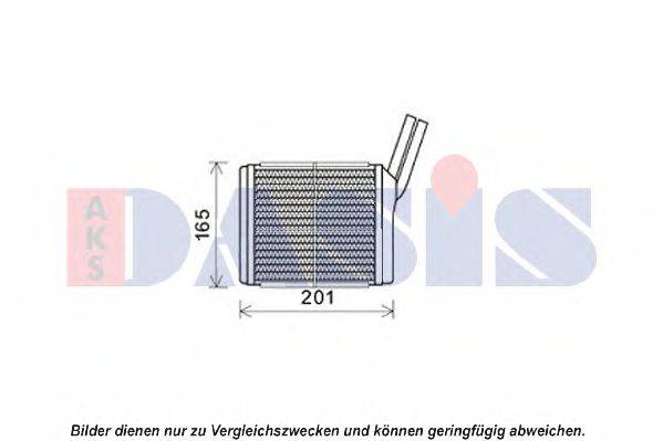 AKS DASIS 159017N Теплообмінник, опалення салону