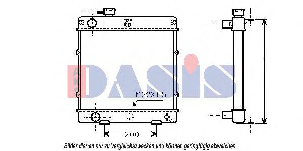 AKS DASIS 160050N Радіатор, охолодження двигуна