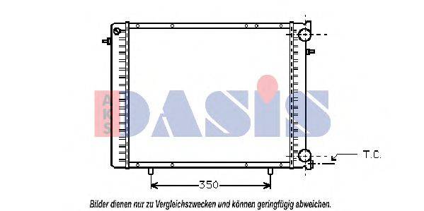 AKS DASIS 180450N Радіатор, охолодження двигуна