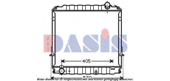 AKS DASIS 210155N Радіатор, охолодження двигуна