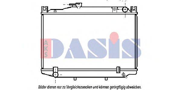 AKS DASIS 210860N Радіатор, охолодження двигуна