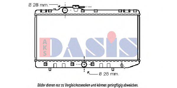 AKS DASIS 213290N Радіатор, охолодження двигуна