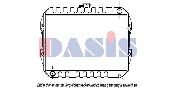 AKS DASIS 240040N Радіатор, охолодження двигуна