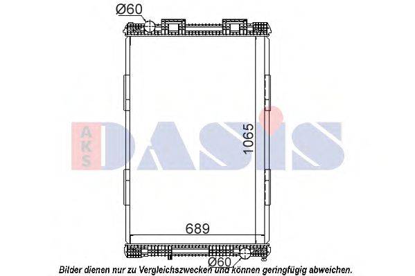 AKS DASIS 260140S Радіатор, охолодження двигуна