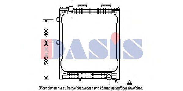 AKS DASIS 260570N Радіатор, охолодження двигуна