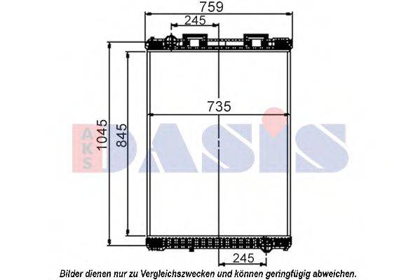 AKS DASIS 260570S Радіатор, охолодження двигуна