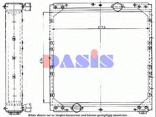 AKS DASIS 261220T Радіатор, охолодження двигуна
