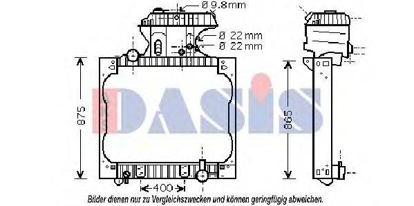 AKS DASIS 261900N Радіатор, охолодження двигуна