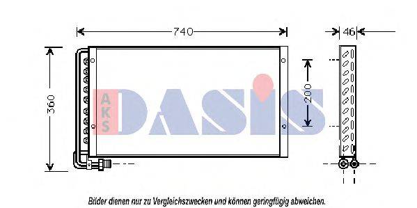 AKS DASIS 262180N Конденсатор, кондиціонер