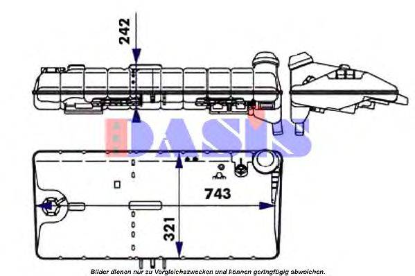 AKS DASIS 264020N Компенсаційний бак, охолоджуюча рідина