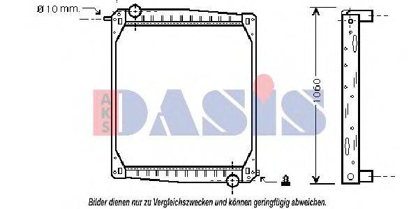 AKS DASIS 270005N Радіатор, охолодження двигуна