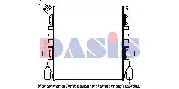 AKS DASIS 270050N Радіатор, охолодження двигуна