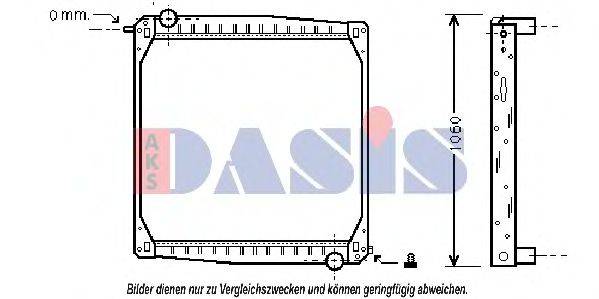 AKS DASIS 270070N Радіатор, охолодження двигуна