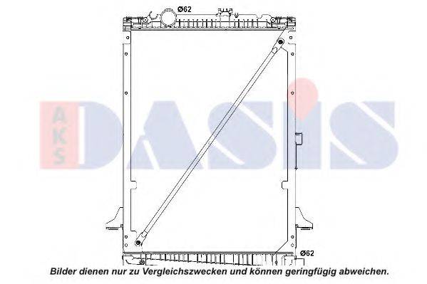 AKS DASIS 290011N Радіатор, охолодження двигуна