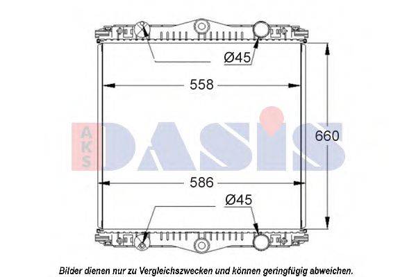 AKS DASIS 290013S Радіатор, охолодження двигуна